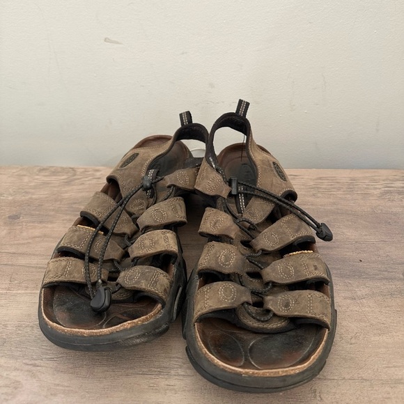Keen Daytona Sandals Mens Size 10 Brown Fisherman Leather Hiking Walking main image 4